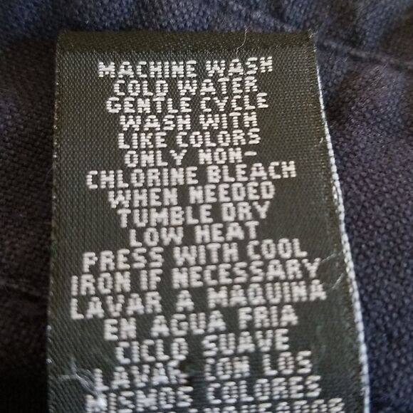 Ralph Lauren Navy Blue Button Down Shirt - Picture 8 of 8